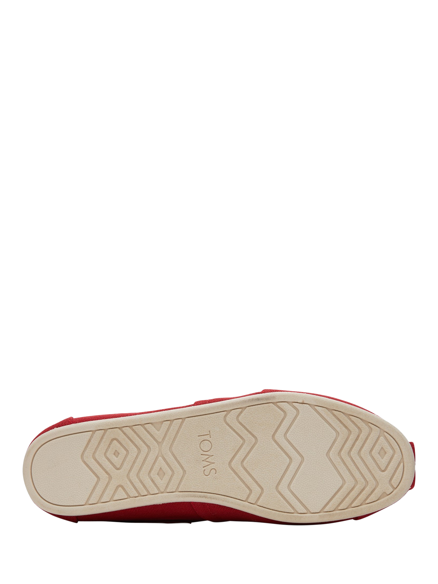 Product image 4 of 5, which shows TOMS Alpargata Slip On Cotton Espadrilles, Red, 7