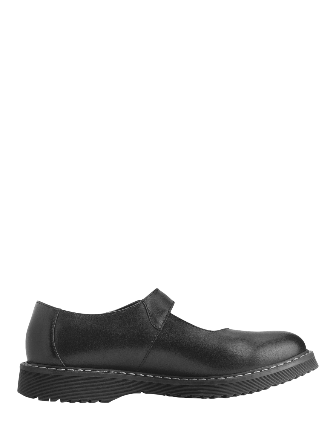 Product image 4 of 6, which shows Start-Rite Kids' Embrace Leather Blend Buckle School Shoes, Black Leather, EU33