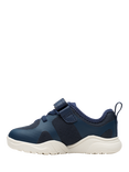 Clarks Kids' Feather Ath Panelled Trainers, Navy