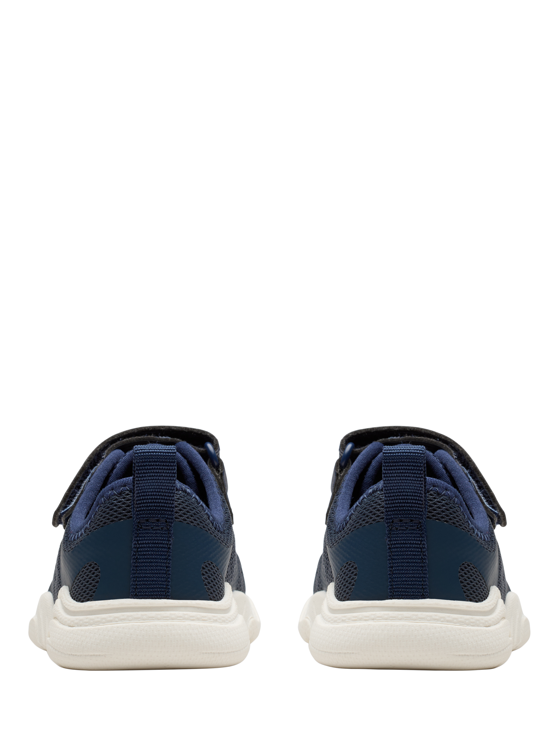 Product image 5 of 7, which shows Clarks Kids' Feather Ath Panelled Trainers, Navy, 3 F Jnr