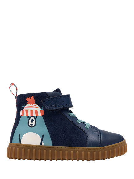 Clarks Kids' Cove Kind T Boots, Navy, Navy
