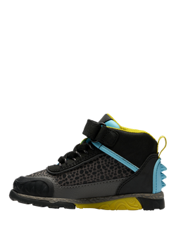 Clarks Kids' Steggy2 Tri T Leather Shoes, Grey Combi - view 2, Grey Combi