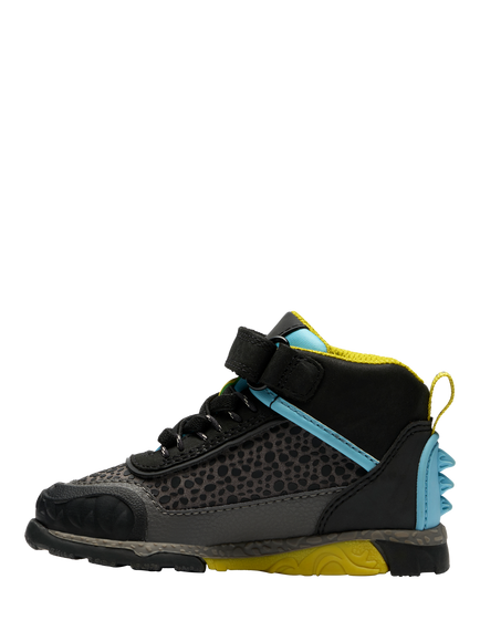 Clarks Kids' Steggy2 Tri T Leather Shoes, Grey Combi - view 2, Grey Combi
