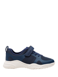Clarks Kids' Feather Ath Panelled Trainers, Navy