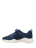 Clarks Kids' Feather Ath Panelled Trainers, Navy
