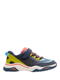 Clarks Kids' Feather Track Trainers, Navy Combi