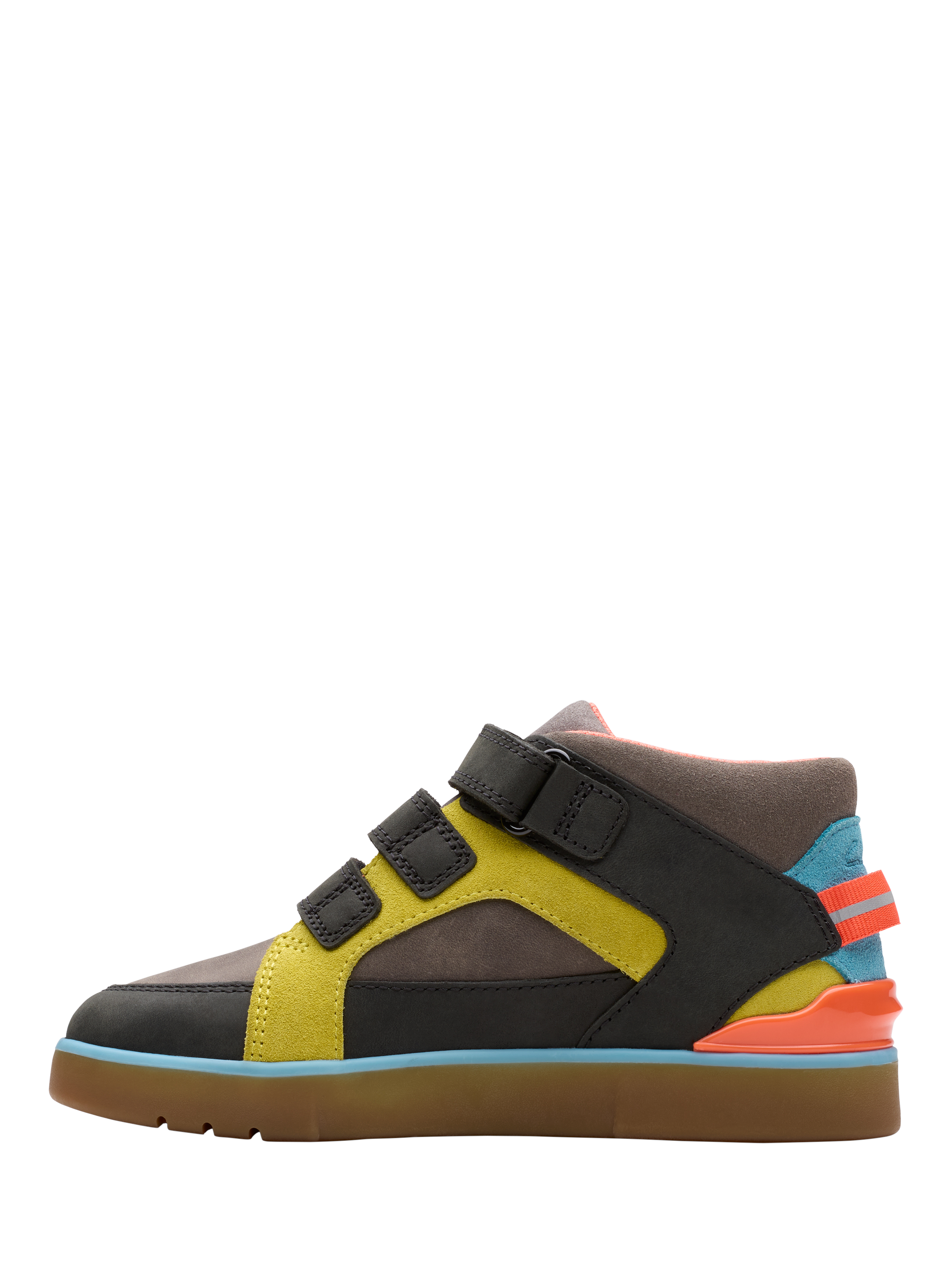 Product image 2 of 6, which shows Clarks Kids' Oslo Play Ankle Boots, Grey Combi, 7 G Jnr