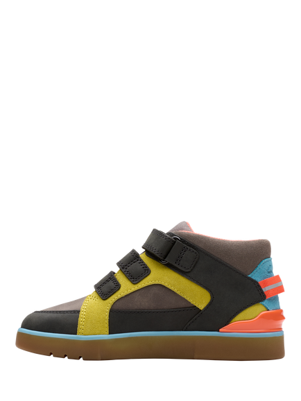 Clarks Kids' Oslo Play Ankle Boots, Grey Combi - view 2, Grey Combi