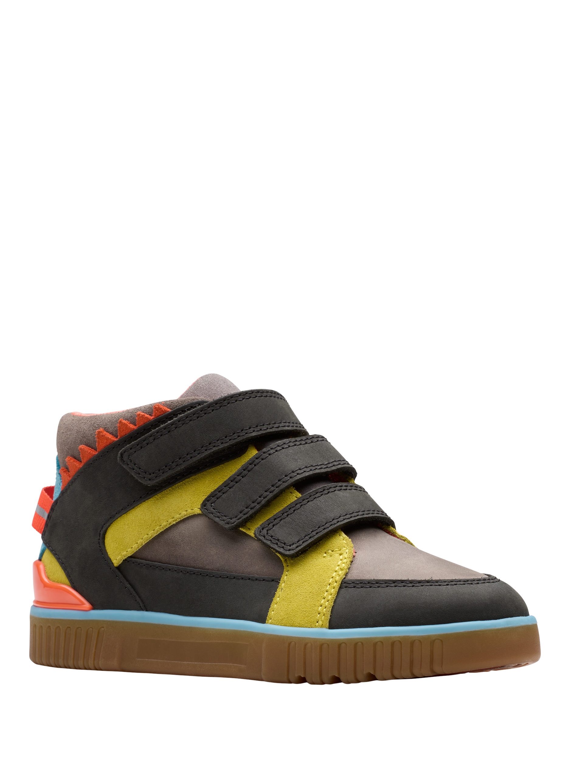 Product image 4 of 6, which shows Clarks Kids' Oslo Play Ankle Boots, Grey Combi, 7 G Jnr