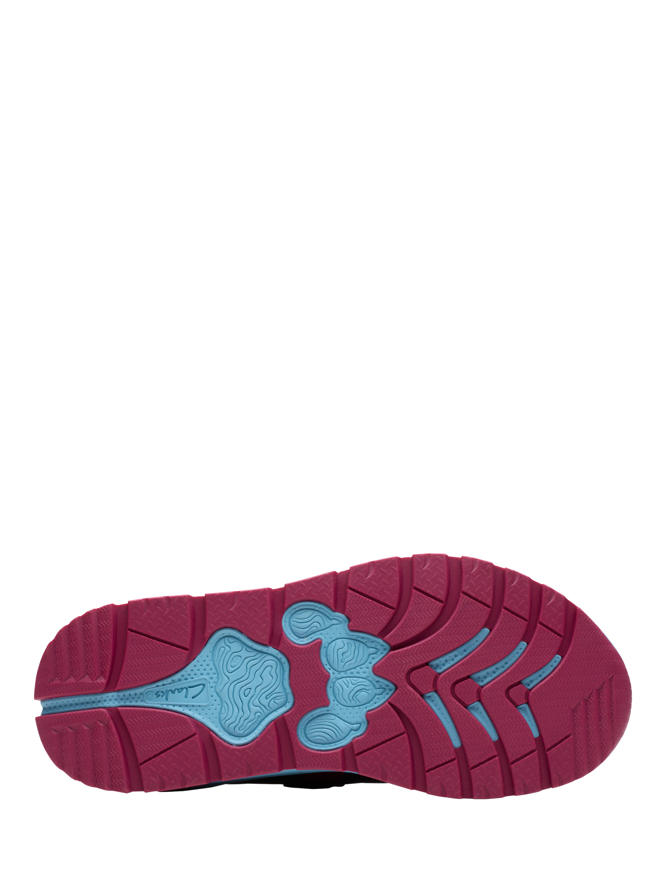 Product image 3 of 6, which shows Clarks Kids' Selva Lane K Trainers, Navy Combi, 1 F