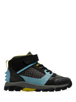 Clarks Kids' Steggy2 Tri K Dino Shoes, Grey Combi, Grey Combi