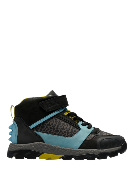 Clarks Kids' Steggy2 Tri K Dino Shoes, Grey Combi, Grey Combi