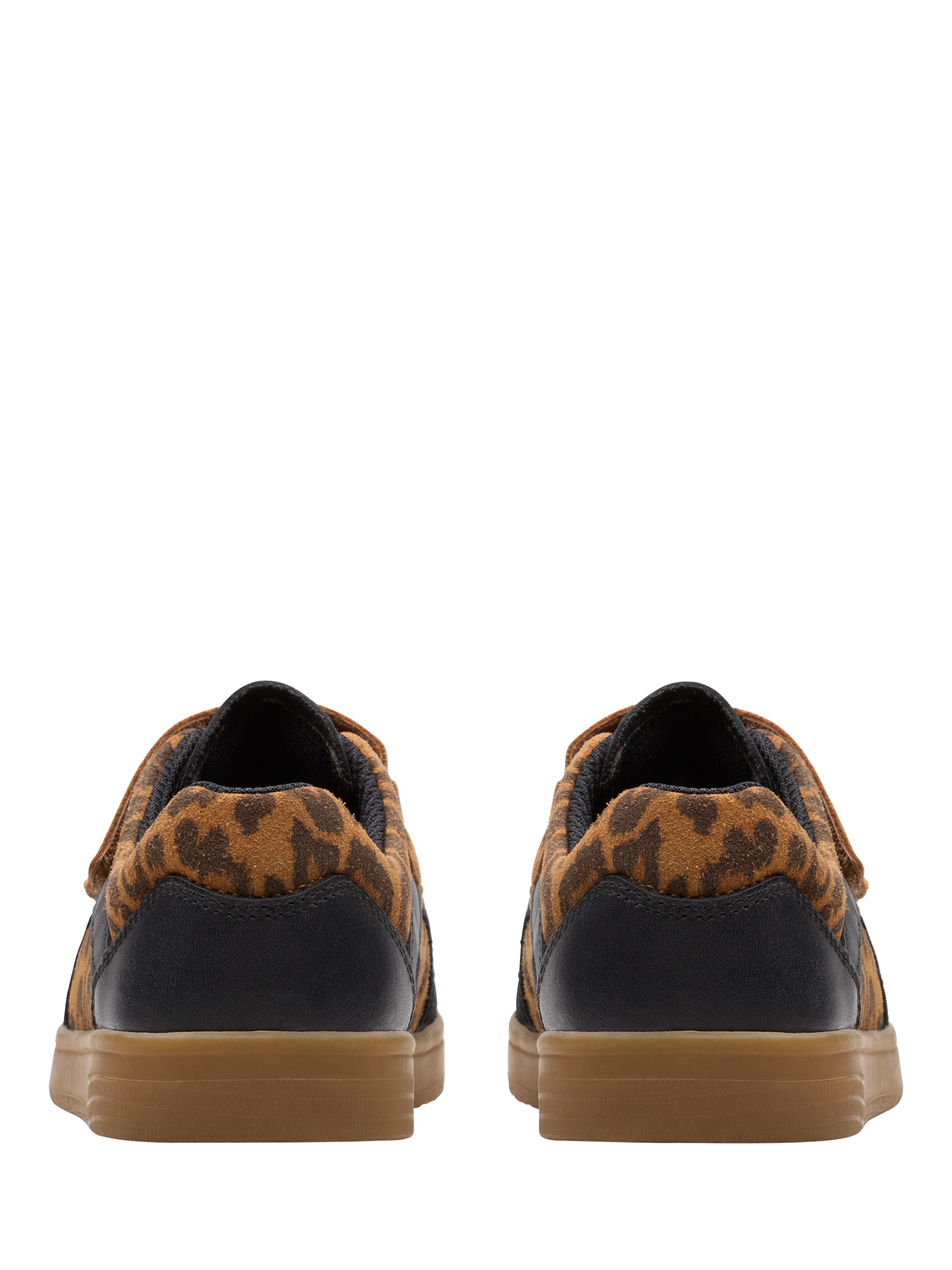Product image 5 of 6, which shows Clarks Kids' Disco Vibe K. Leather Shoes, Leopard Print, 7 G Jnr