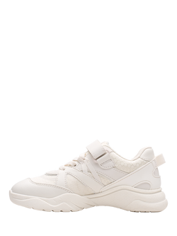 Clarks Kids' Feather Pace Padded Trainers, White - view 2, White