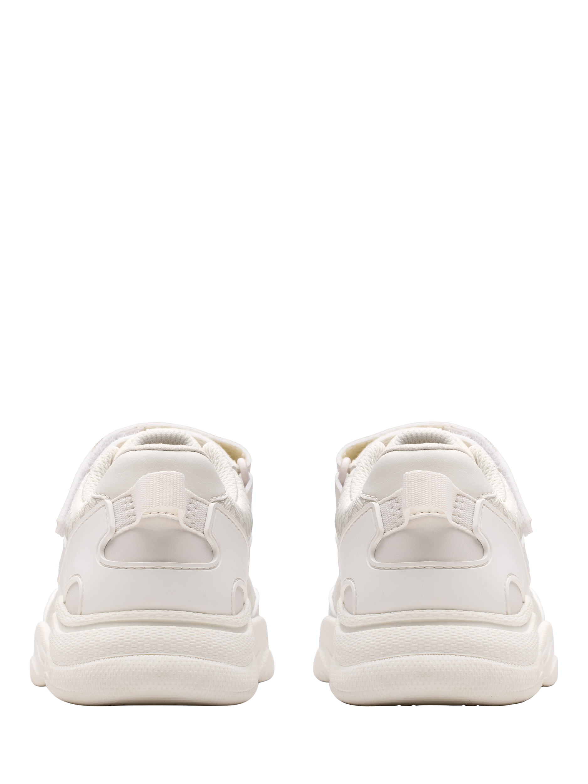 Product image 5 of 6, which shows Clarks Kids' Feather Pace Padded Trainers, White, 10.5 G Jnr