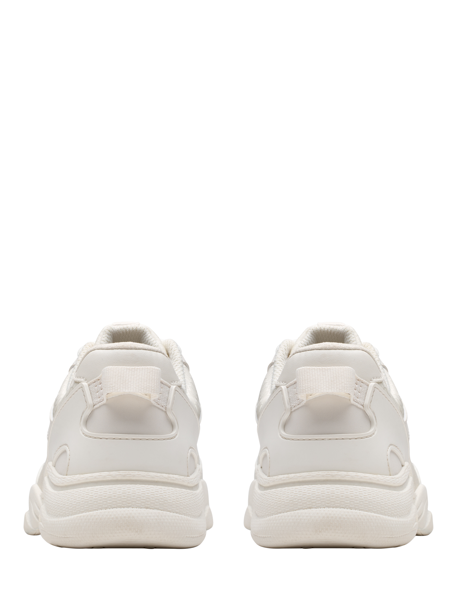 Product image 5 of 6, which shows Clarks Kids' Feather Pace Chunky Trainers, White, 13 F Jnr