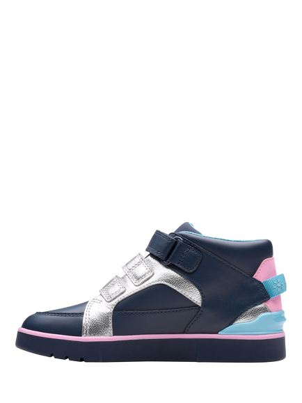 Clarks Kids' Oslo Play Ankle Boots, Navy - view 2, Navy