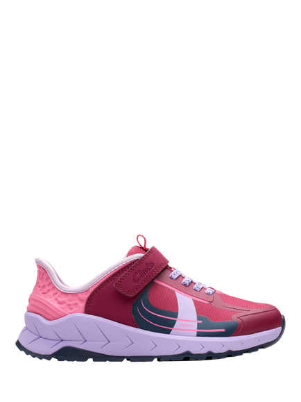 Clarks Kids' Selva Lane K Trainers, Berry Combi