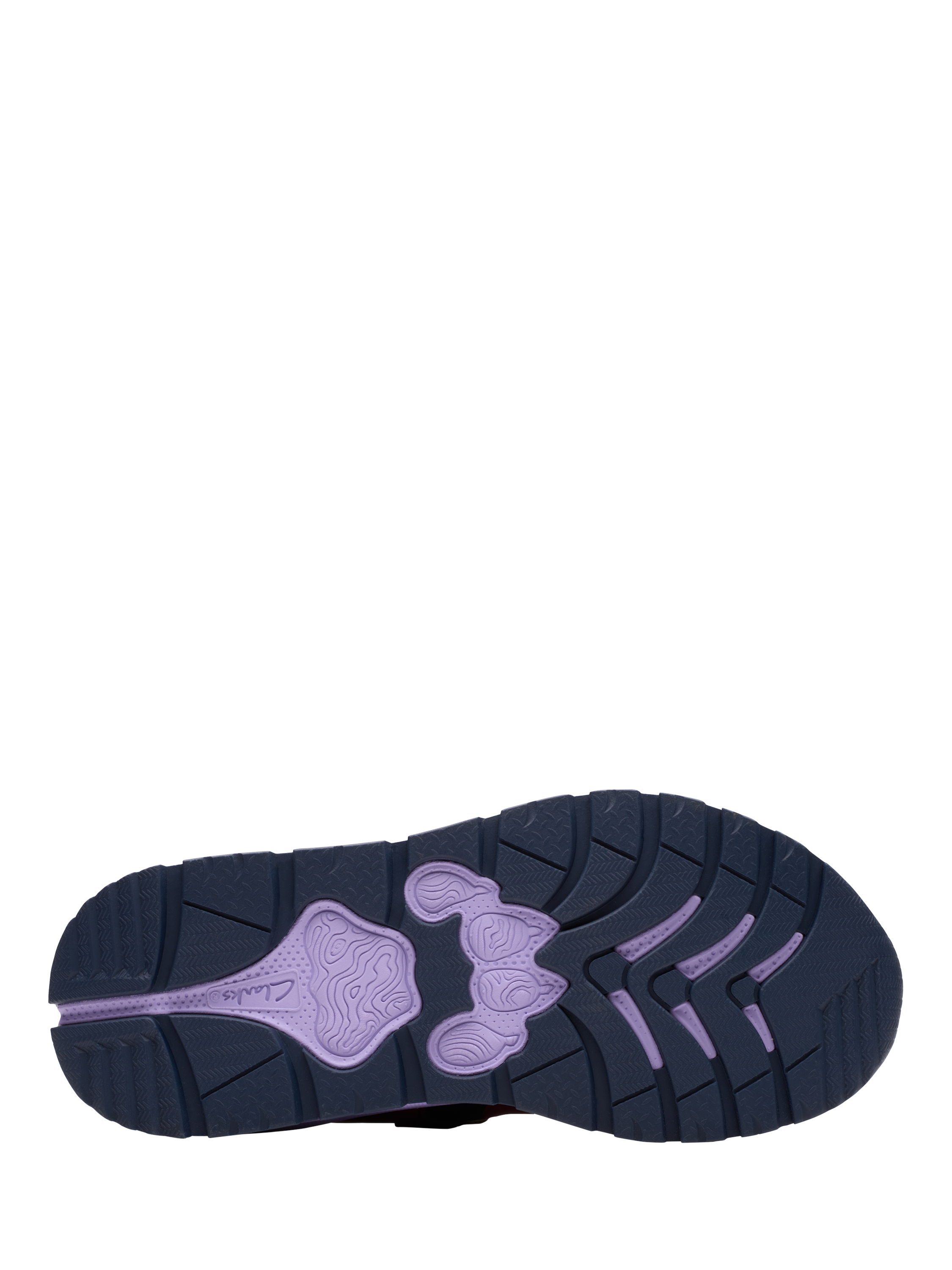 Product image 3 of 6, which shows Clarks Kids' Selva Lane K Trainers, Berry Combi, 7 F Jnr