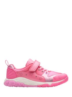 Clarks Kids' Tidal Shell K Padded Trainers, Pink, Pink