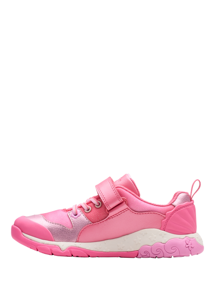 Clarks Kids' Tidal Shell K Padded Trainers, Pink - view 2, Pink