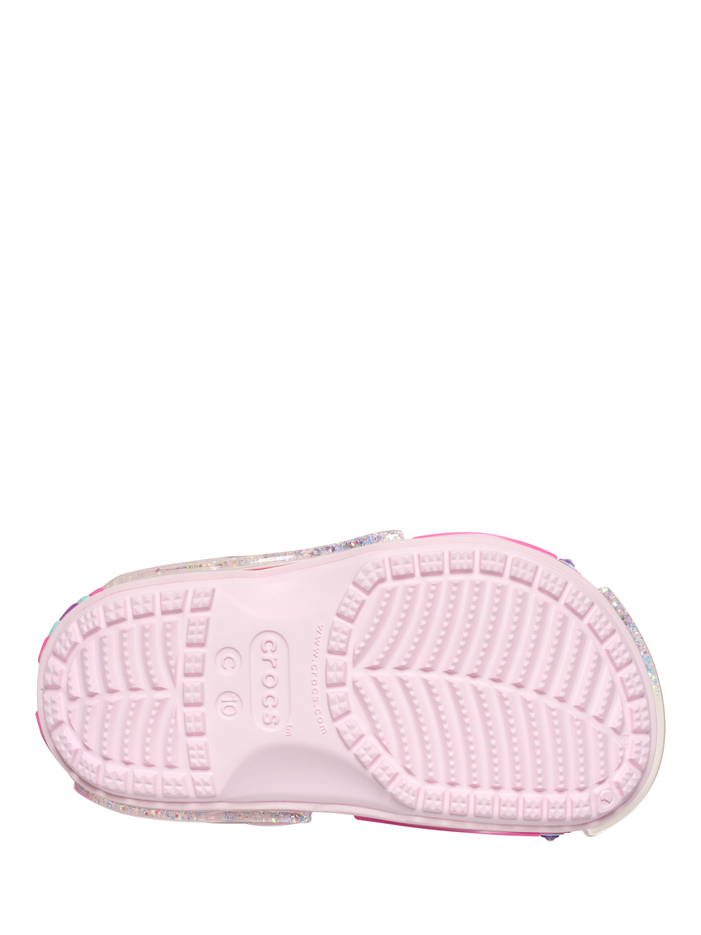 Product image 5 of 5, which shows Crocs Kids' Star Sparkle Classic Clogs, Pink Milk, 5 Jnr