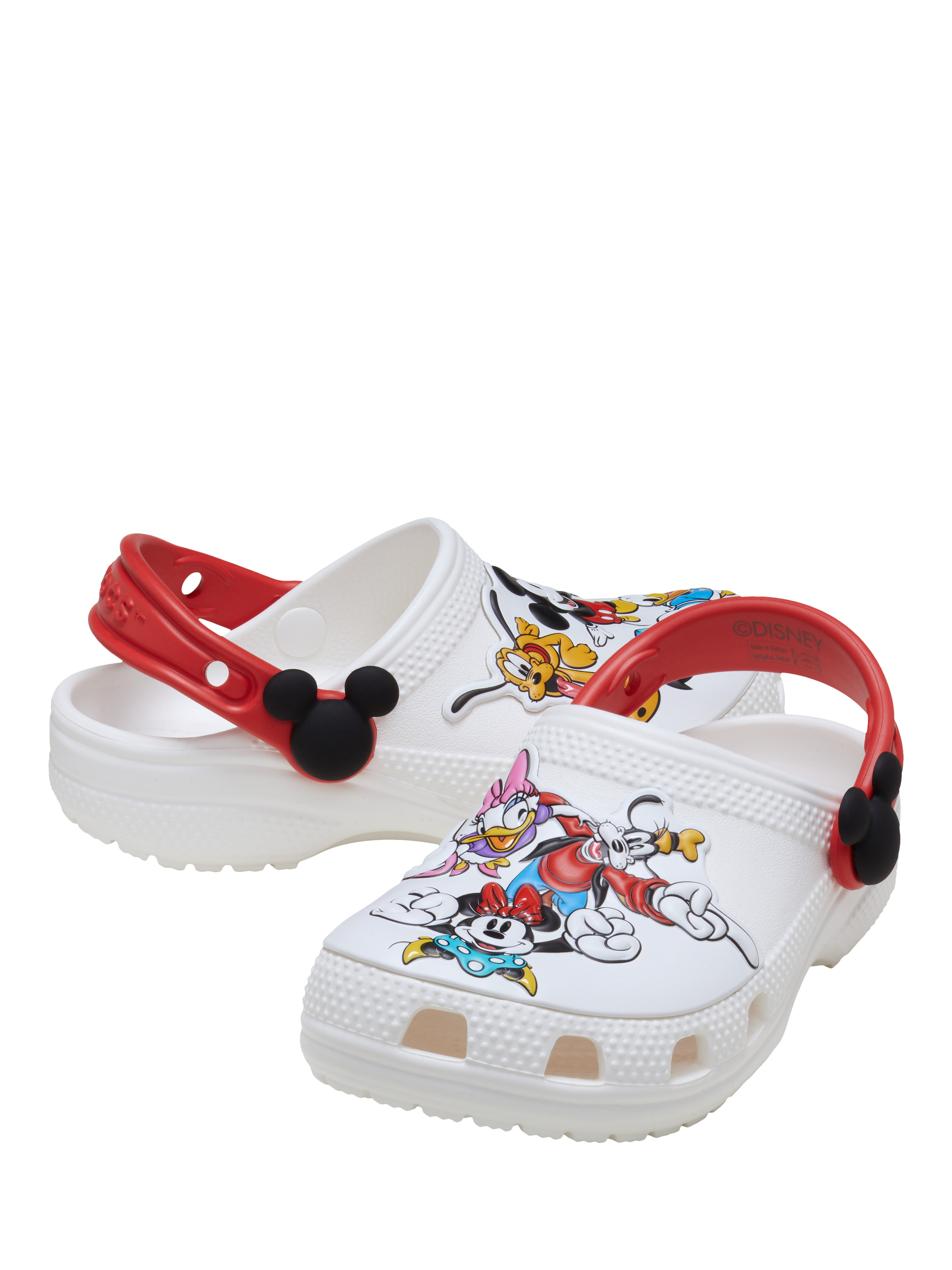 Product image 3 of 6, which shows Crocs Kids' Mickey and Friends Classic Clogs, Multi, 5 Jnr