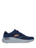 Skechers Arch Fit 2.0 The Keep Lace Up Trainers, Navy