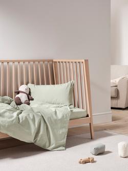 Bedfolk Toddler Duvet Cover Set, 140 x 120cm - view 2, Sage