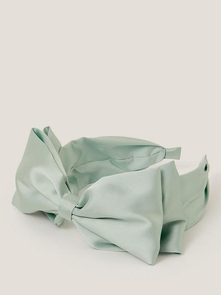 Monsoon Kids' Bridesmaid Bow Headband, Sage, Sage