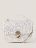 Monsoon Kids' Mini Glitter Bag, Silver