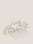 Monsoon Kids' Flower Girl Tiara Comb, Silver