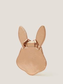 Monsoon Kids' Metallic Bunny Bag - view 2, Gold