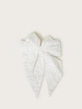 Monsoon Kids' Birdesmaid Lace Bow Hair Clip, Ivory
