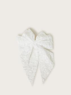 Monsoon Kids' Birdesmaid Lace Bow Hair Clip, Ivory, Ivory