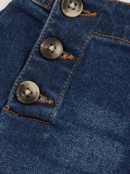 Reiss Carmelle Relaxed Denim Trousers, Blue - view 2, Blue