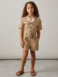 Reiss Kids' Trixie Jumpsuit, Camel
