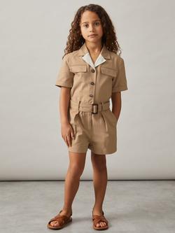 Reiss Kids' Trixie Jumpsuit, Camel, Camel