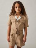 Reiss Kids' Trixie Jumpsuit, Camel