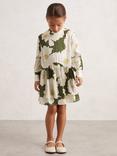 Reiss Kids' Daisy Floral Dress, Green