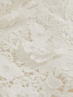 Reiss Kids' Melody Sleeveless Crochet Dress, Ivory - view 2, Ivory