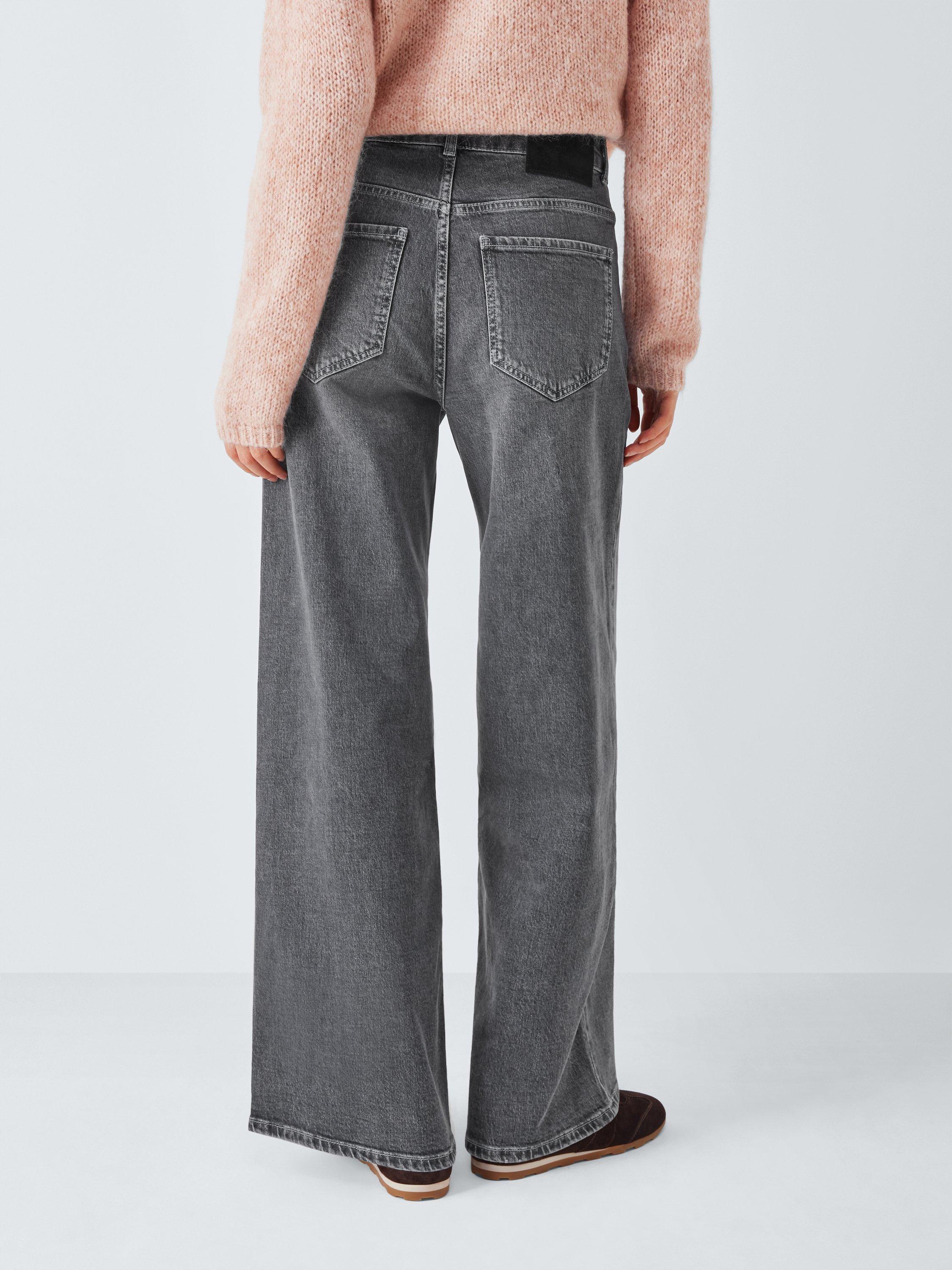 Product image 2 of 6, which shows AND/OR Westlake Wide Leg Jeans, Washed Grey, 26R