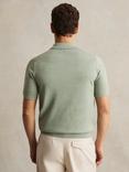 Reiss Duchie Merino Wool Polo Shirt, Sage Green