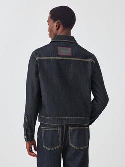 John Lewis x LABRUM Panelled Denim Jacket, Raw Denim - view 2, Raw Denim