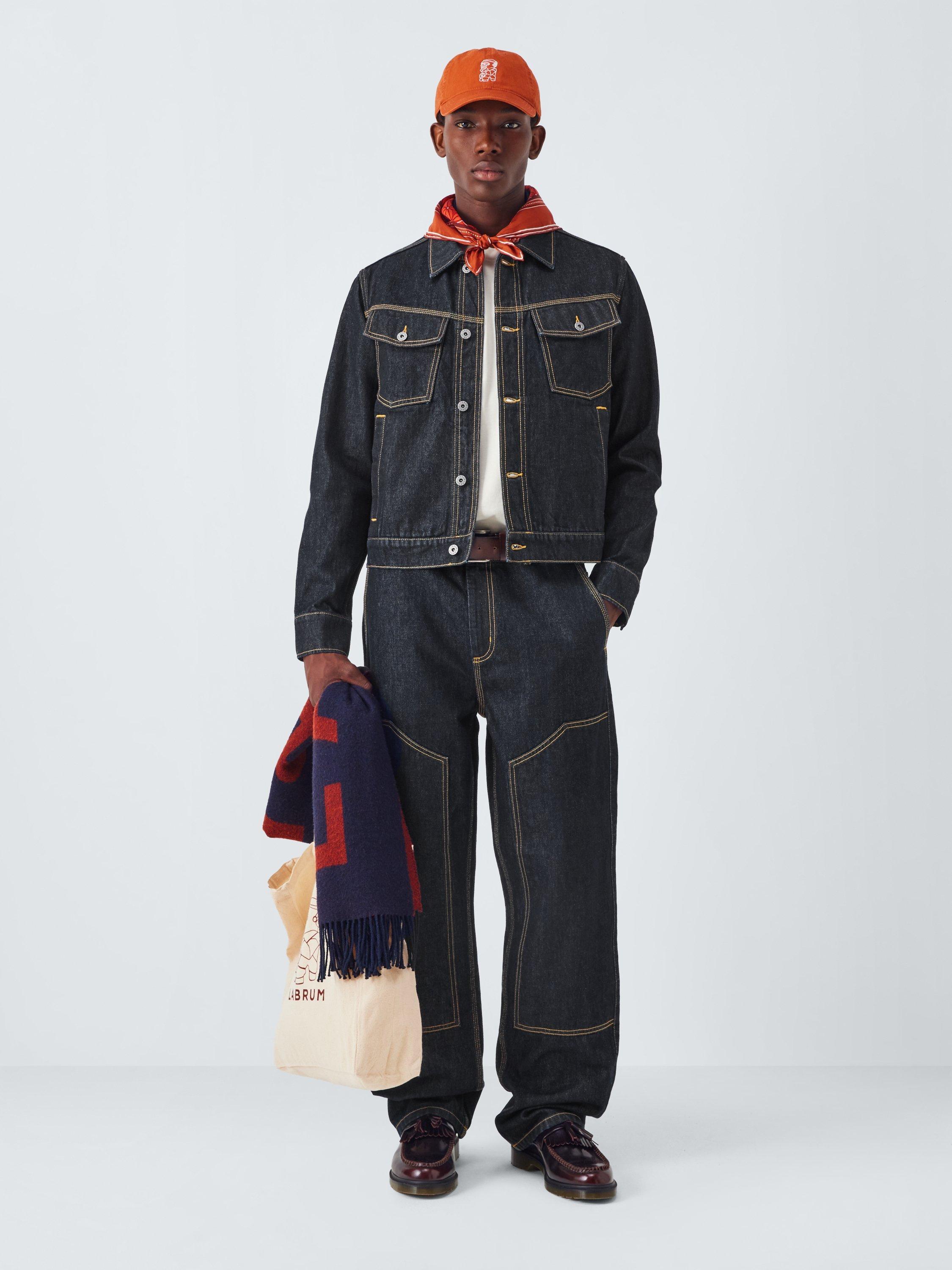 Product image 3 of 6, which shows John Lewis x LABRUM Panelled Jeans, Raw Denim, 34R