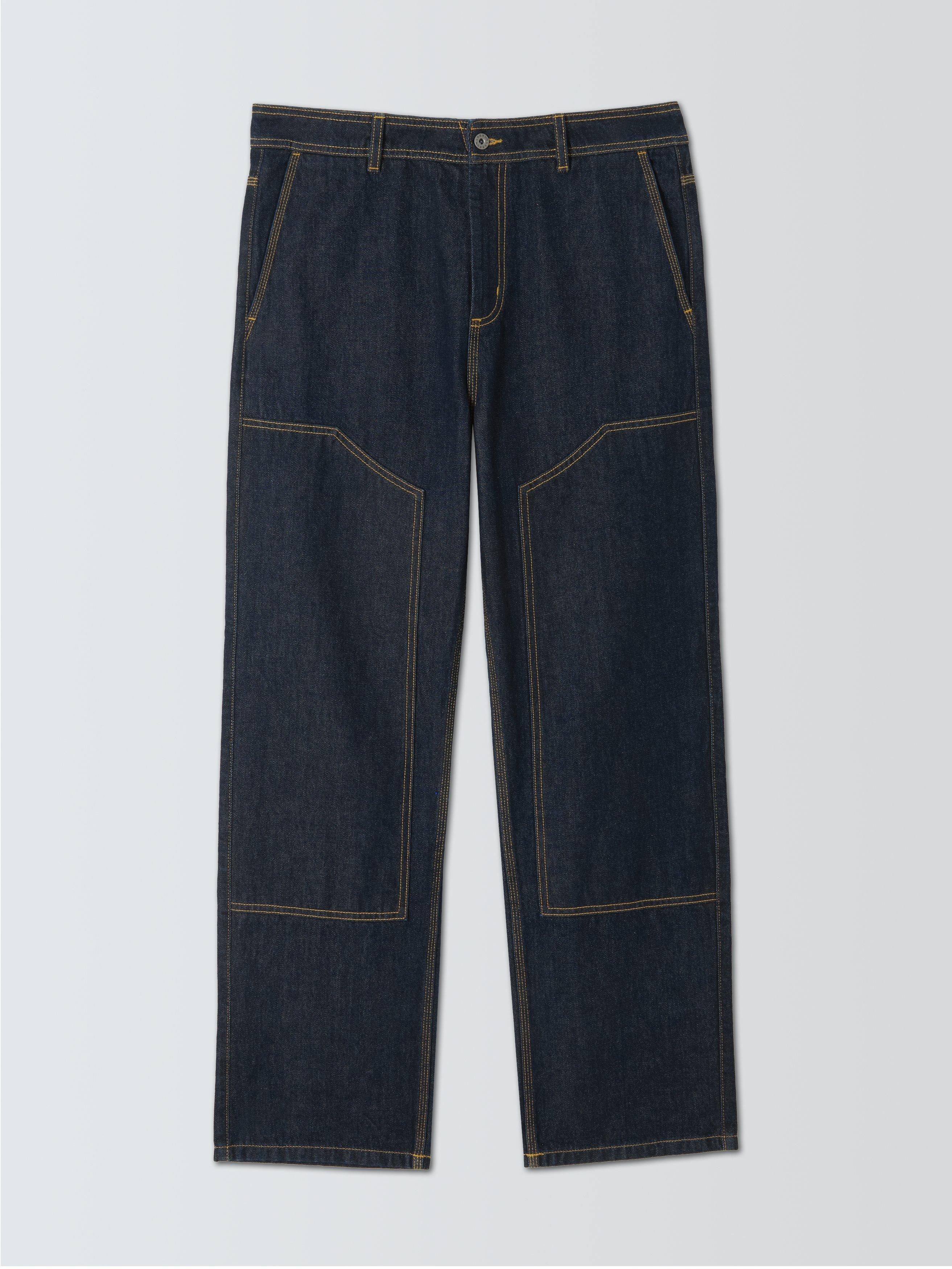 Product image 4 of 6, which shows John Lewis x LABRUM Panelled Jeans, Raw Denim, 34R
