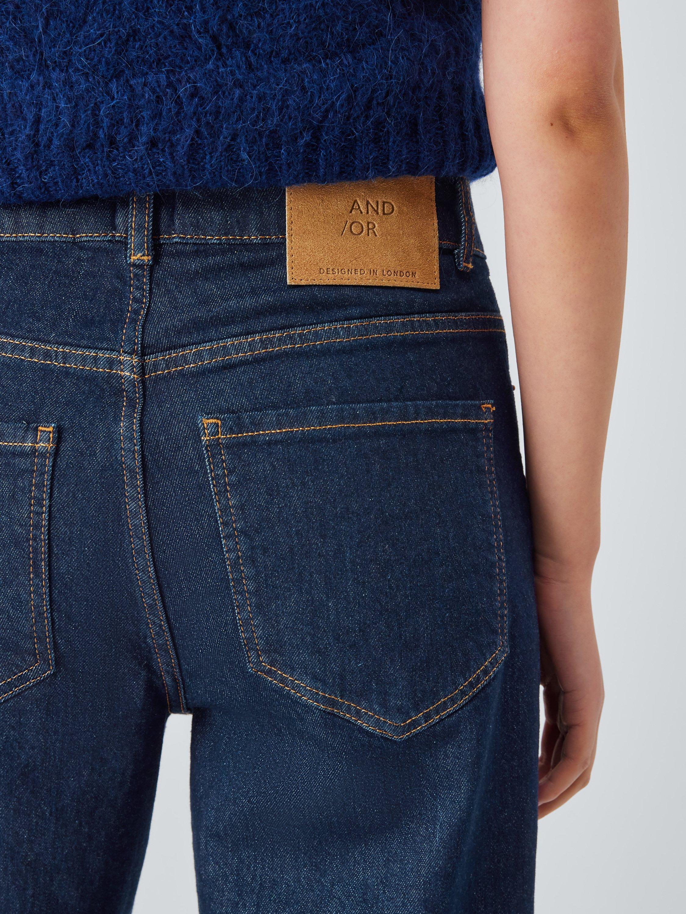 Product image 6 of 6, which shows AND/OR Westlake Wide Leg Jeans, Indigo, 26R