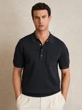 Reiss Blinker Popper Polo Shirt, Navy