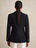 Reiss Petite Lia Double Breasted Blazer, Navy