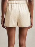 Reiss Winnie Cut Out Shorts, White